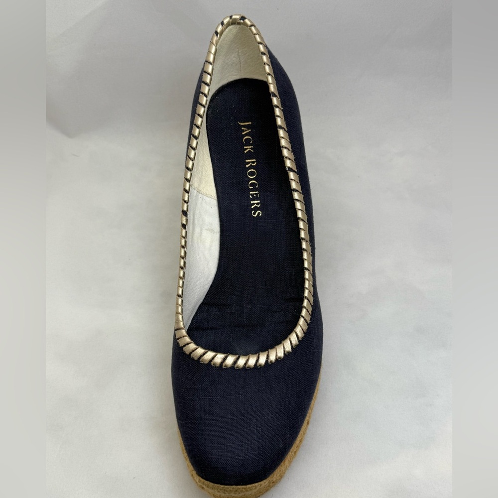 Jack Rogers Navy Espadrille Wedge - Picture 11 of 14